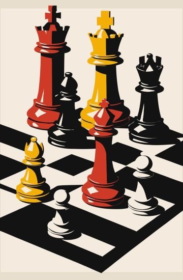 Retro Chess Poster